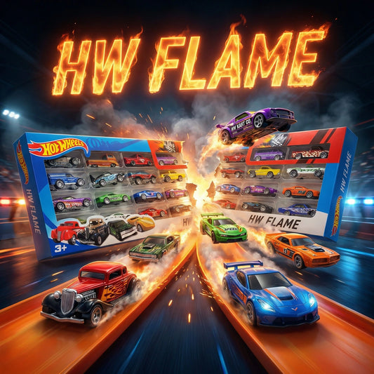 Hot Wheels 20 Cars Bundle – Classic & Sports Mini Car Collection