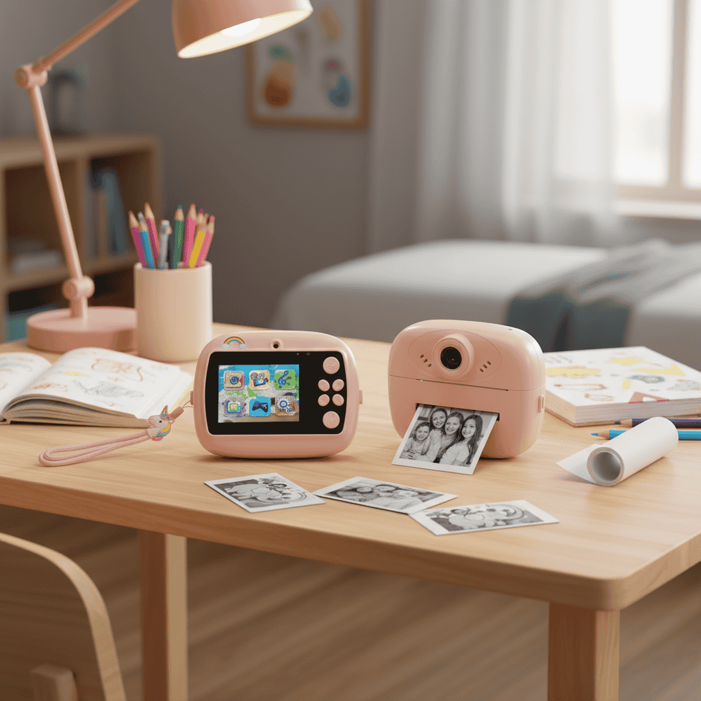 Mini Camera Printer – Instant Digital Camera & Printer for Kids
