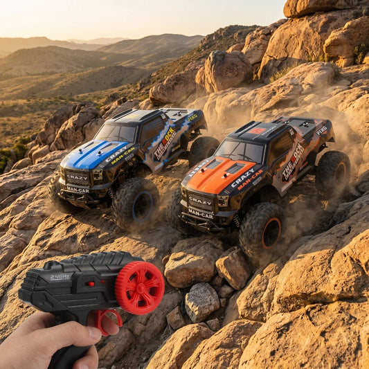 Wild Rider 2.4GHz Remote Control Rock Climbing Car – Rechargeable Off-Road RC Crawler