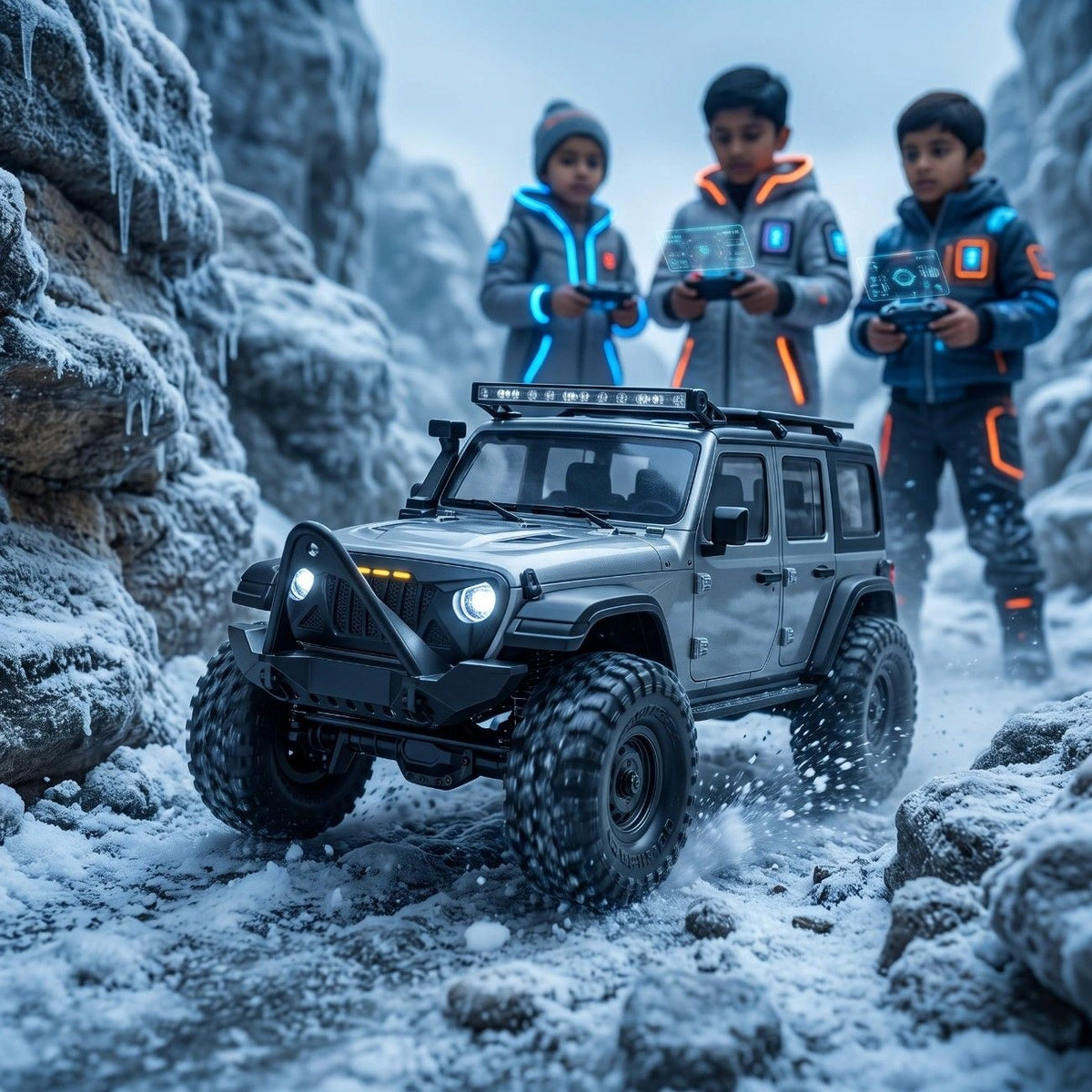 1:16 4WD RC Jeep Wrangler Rubicon Off-Road Remote Control Car