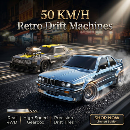 High Speed 50KM/H 1:16 4WD RC Drift Car with Gyro & LED Lights