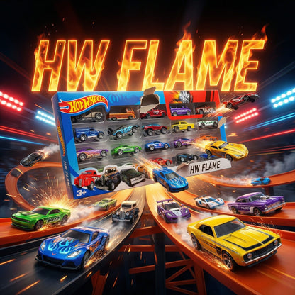 Hot Wheels 20 Cars Bundle – Classic & Sports Mini Car Collection