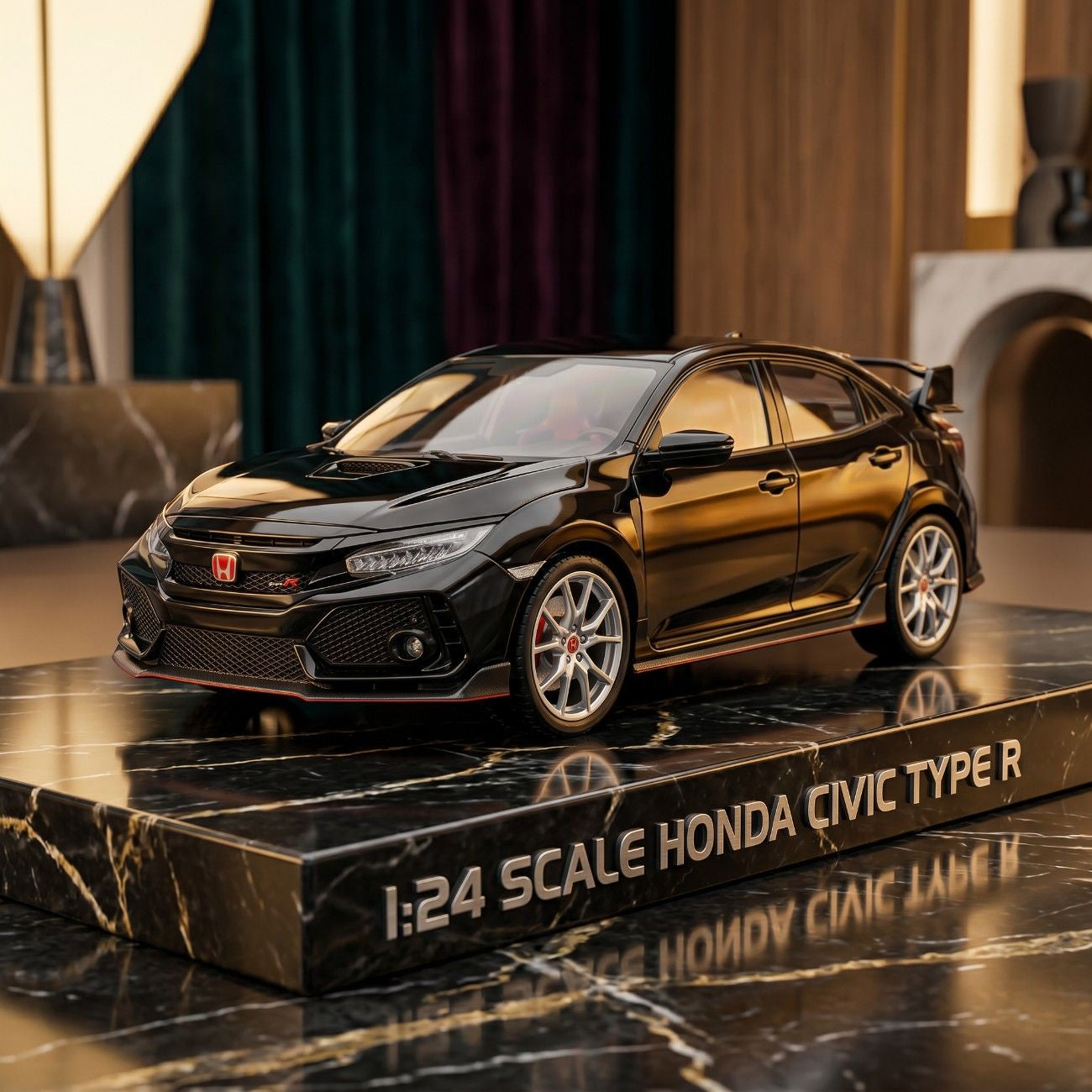 Premium Diecast Honda Civic Type-R Model Car – Collector Edition Alloy (1:24 Scale)