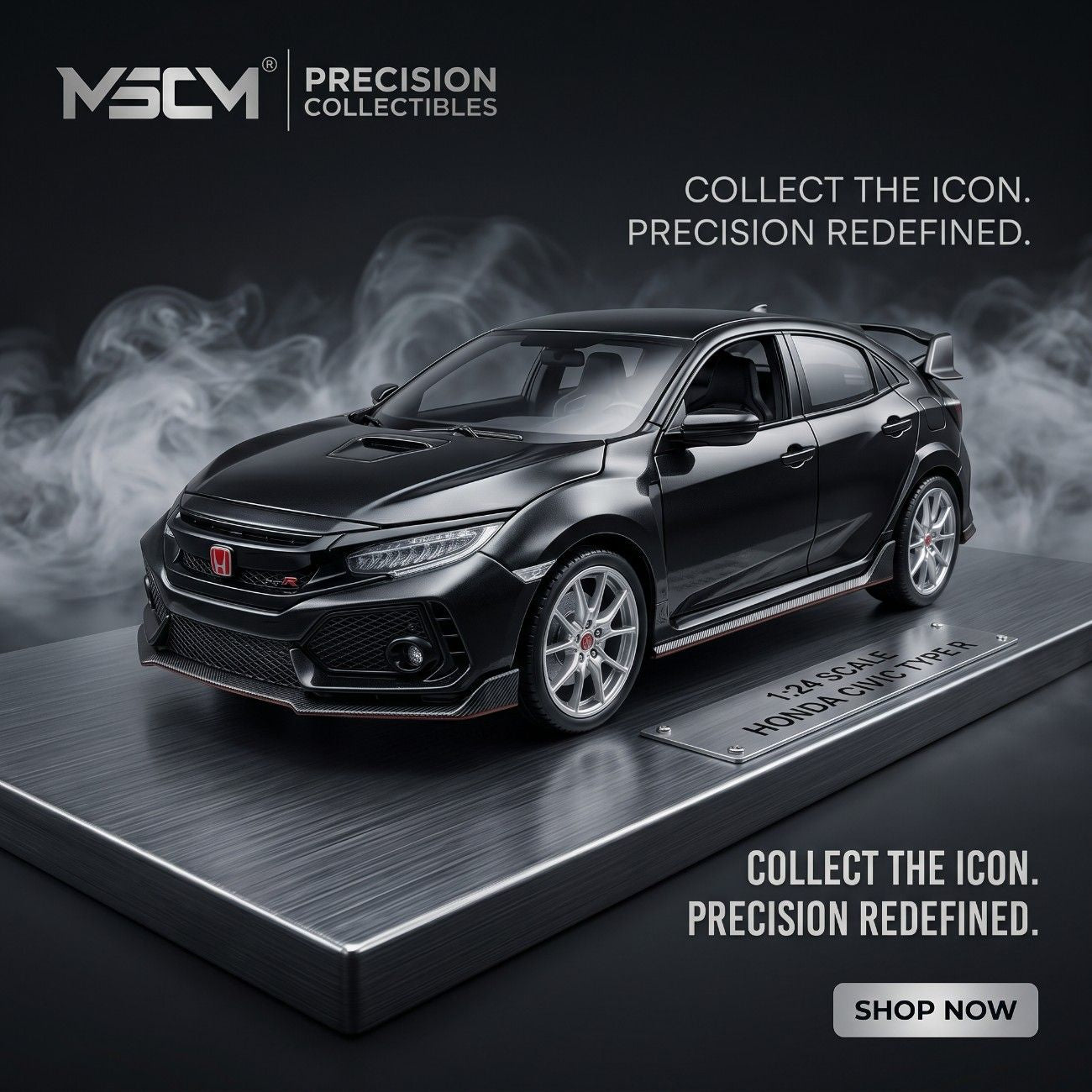 Premium Diecast Honda Civic Type-R Model Car – Collector Edition Alloy (1:24 Scale)