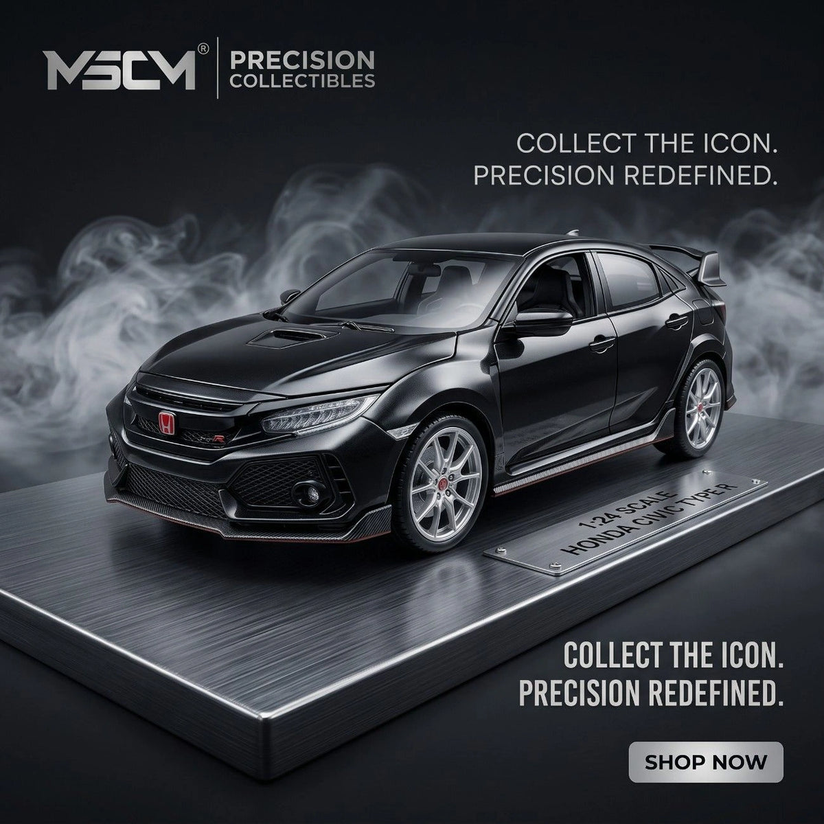 Premium Diecast Honda Civic Type-R Model Car – Collector Edition Alloy (1:24 Scale)
