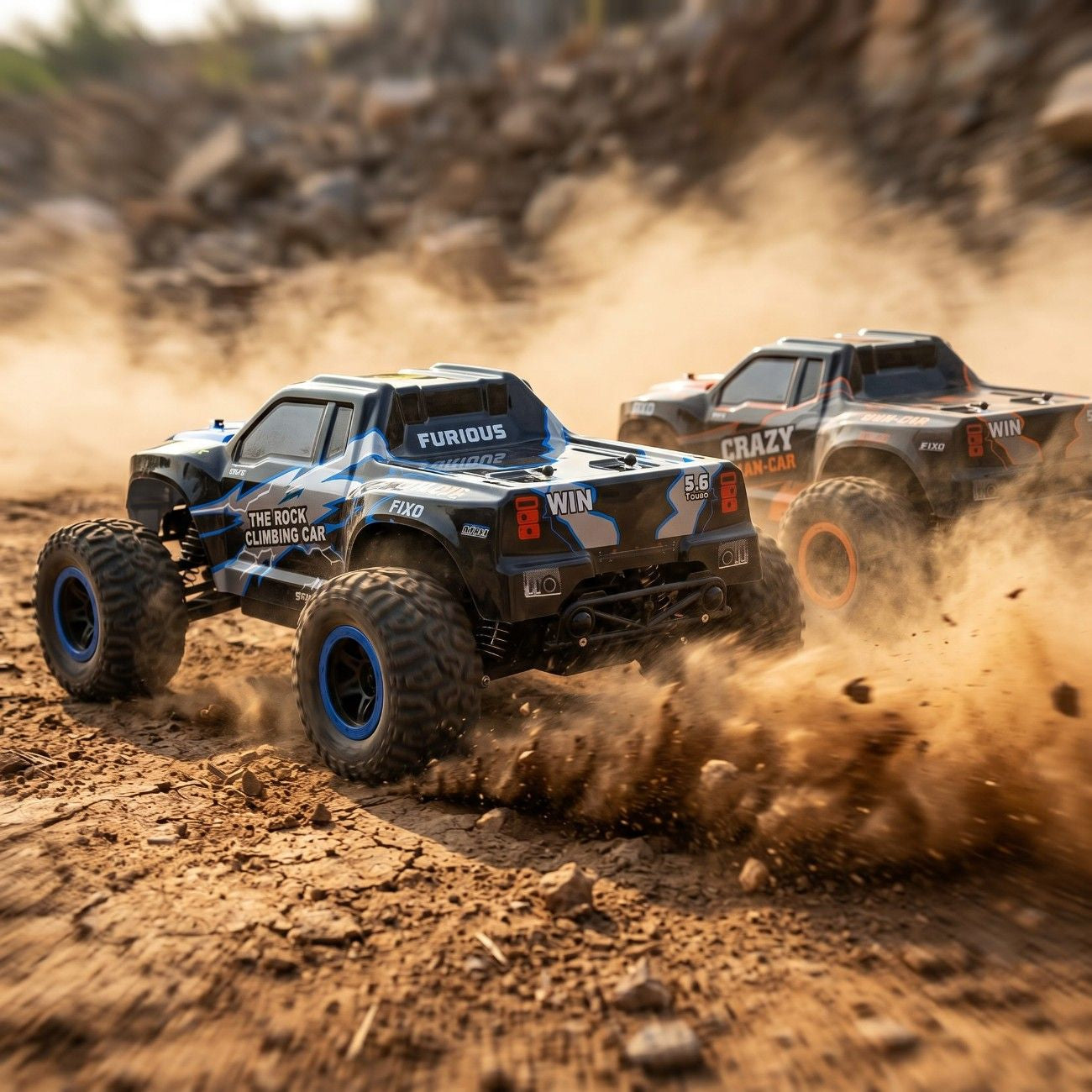 Wild Rider 2.4GHz Remote Control Rock Climbing Car – Rechargeable Off-Road RC Crawler