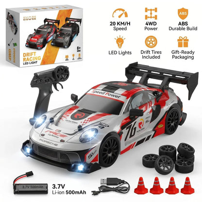 1.24 Scale High-Speed 4WD RC Drift Car 20KMH