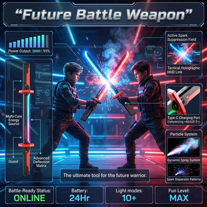 Kids Multi-Color Battle Laser Sword With Smoke