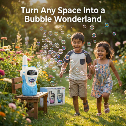 Kids Walkie Talkie Intercom – Two Way Radio with Bubble Machine