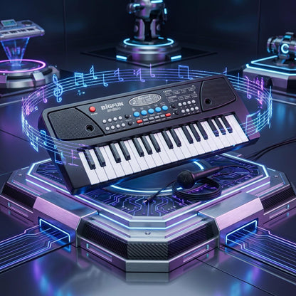 Kids Piano Keyboard 37 Keys with Microphone | Electronic Musical Toy for Children