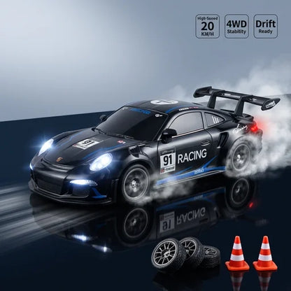 1:24 Scale 4WD RC Drift Car – 2.4GHz High-Speed Remote Control Racer