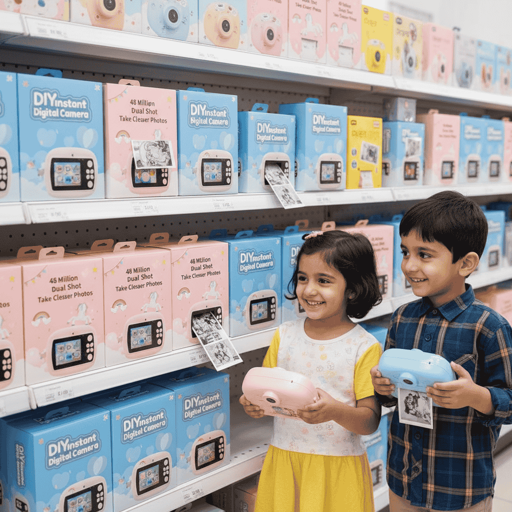 Mini Camera Printer – Instant Digital Camera & Printer for Kids