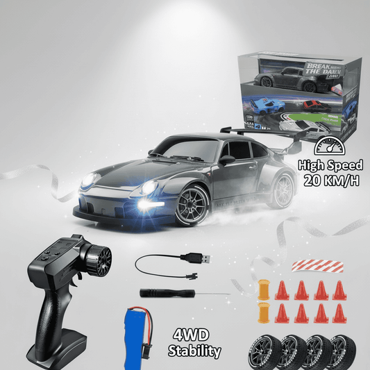 1.24 Scale High-Speed Porsche 4WD RC Drift Car 20KMH