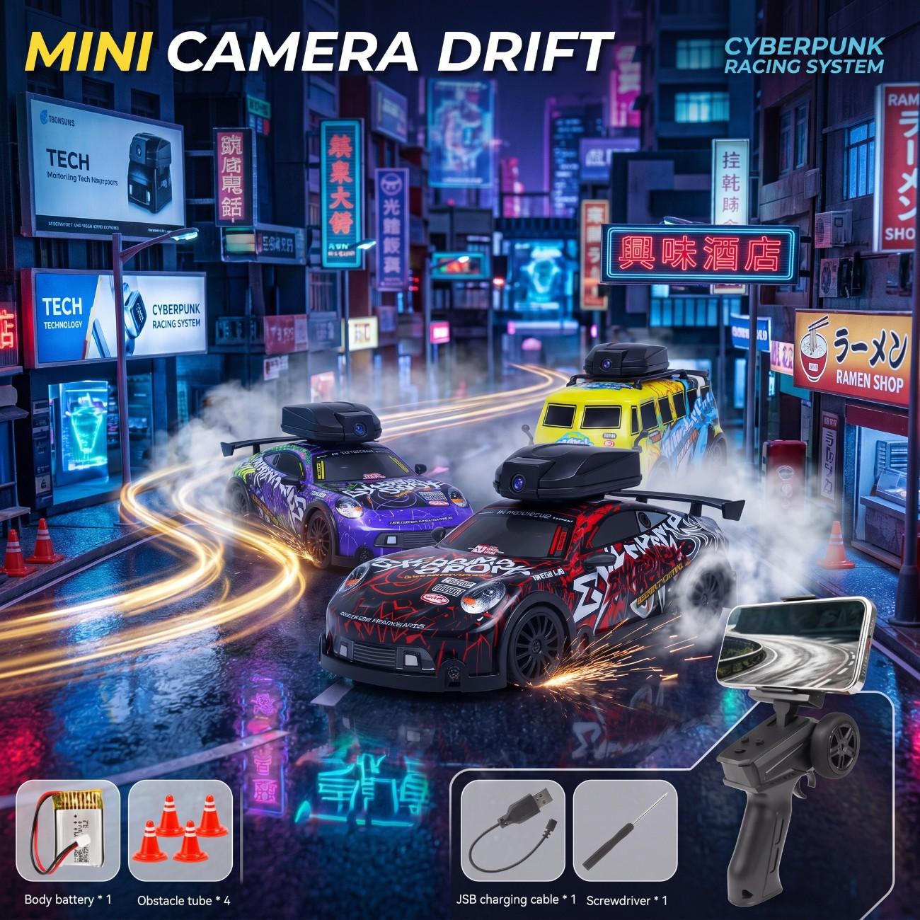2.4GHz Mini RC Camera Drift Car & Van | 4WD Remote Control Toy