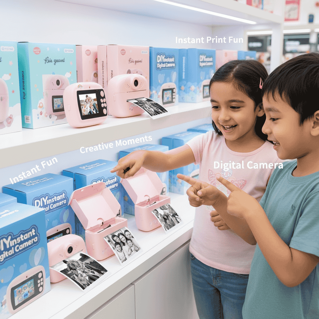 Mini Camera Printer – Instant Digital Camera & Printer for Kids