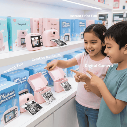 Mini Camera Printer – Instant Digital Camera & Printer for Kids