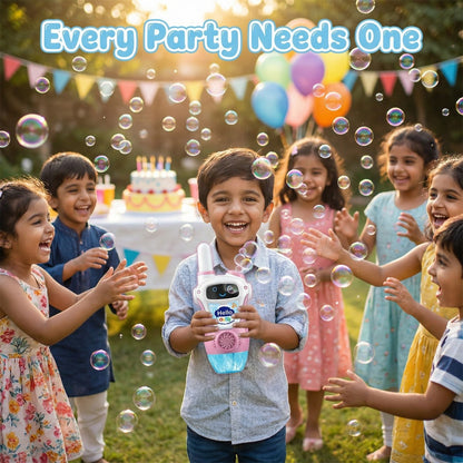 Kids Walkie Talkie Intercom – Two Way Radio with Bubble Machine