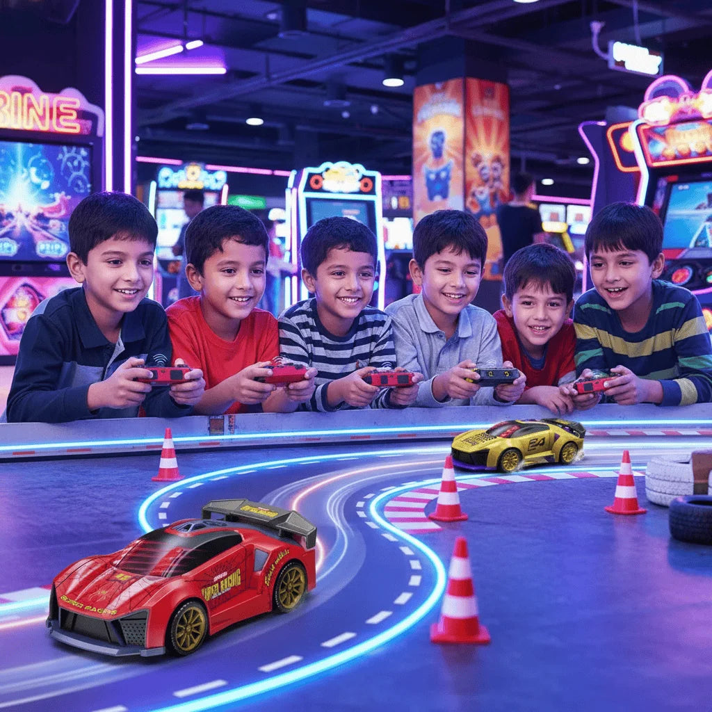 Toy Infrared Laser Gun & Remote Control Car | Car Shooting Game