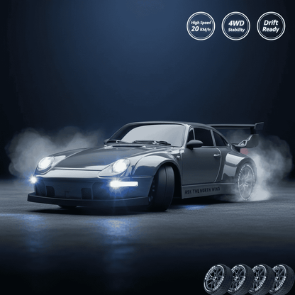 1.24 Scale High-Speed Porsche 4WD RC Drift Car 20KMH