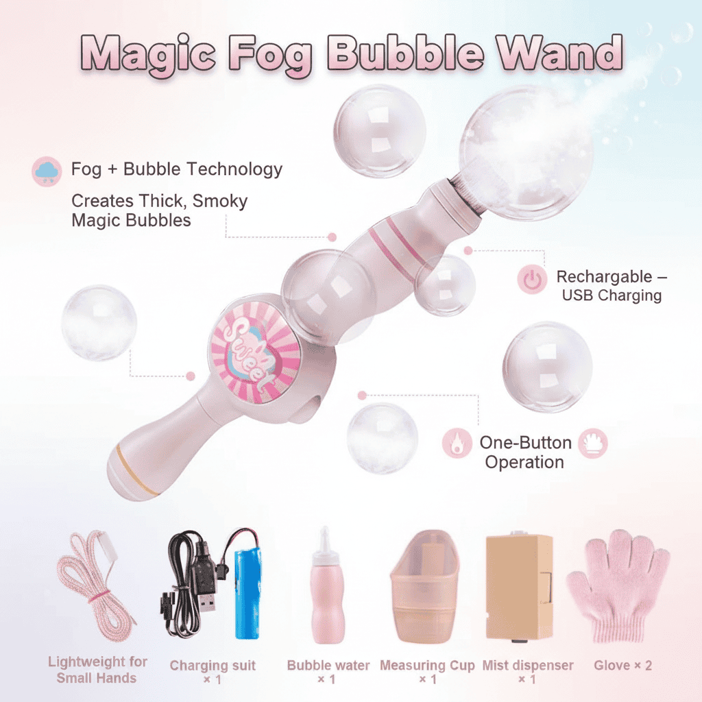 Fog Bubble Machine for Kids
