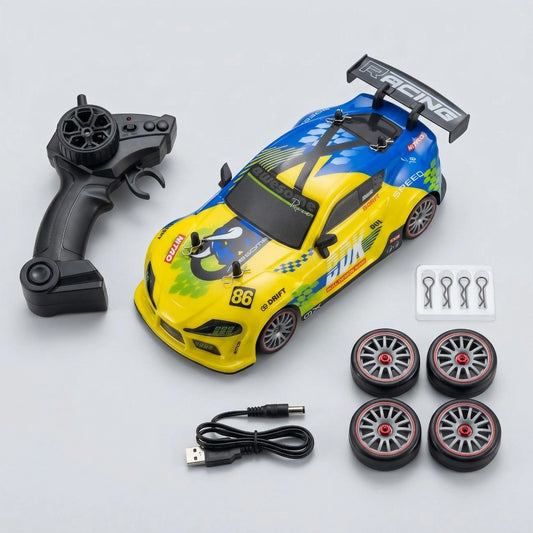 RC Supra MK4 Mini Drift Car 1:18 Scale with Drift Tires & Smoke Effect