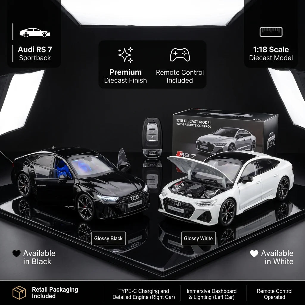 1:18 Diecast Audi RS 7 Sportback Model With Remote