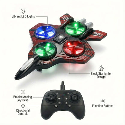 Speedy Fighter Drone - 2.4G Stunt & Hover Quadcopter for Kids