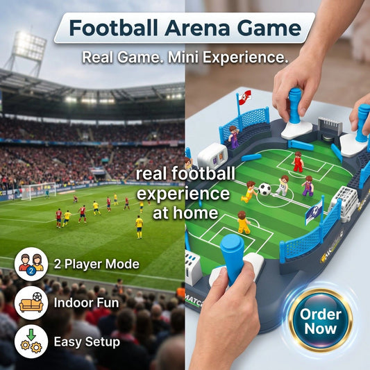 Football Arena Tabletop Battle Game – Two Player Interactive Family Fun Game
