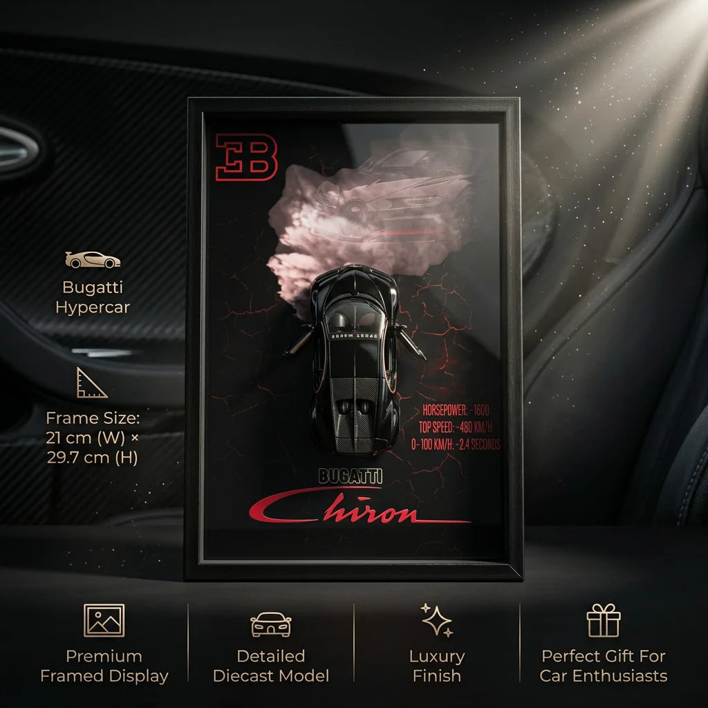 1:32 Diecast Bugatti Chiron 3D Frame Model Car