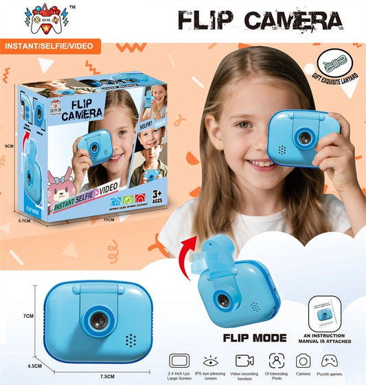 Mini Flip Camera Instant Selfie Video for Kids