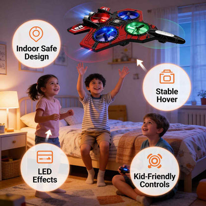Speedy Fighter Drone - 2.4G Stunt & Hover Quadcopter for Kids