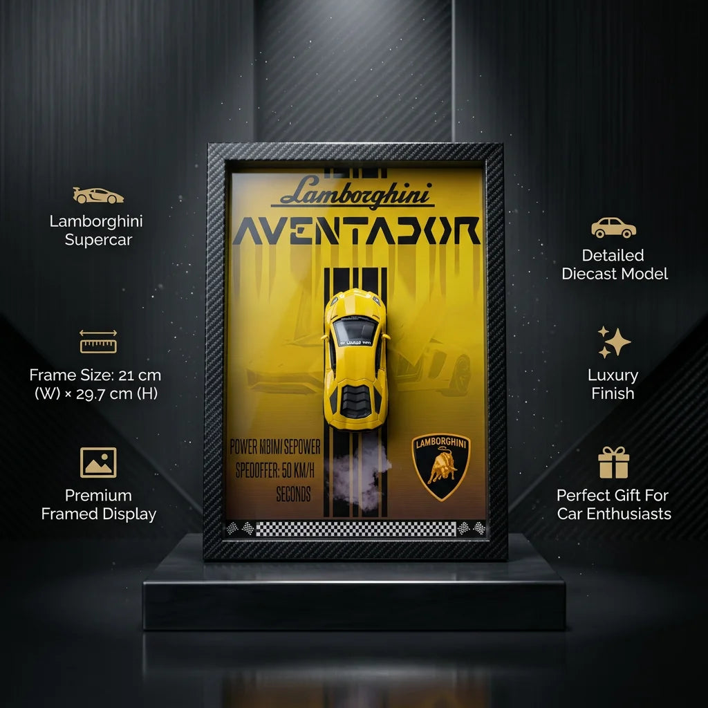 1:32 Diecast Lamborghini Aventador 3D Frame Model Car