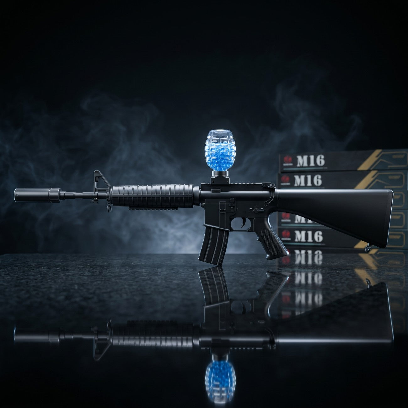 Air Gun 1920 Sniper M16 Replica Automatic Orbeez Gel Blaster with Light Effects