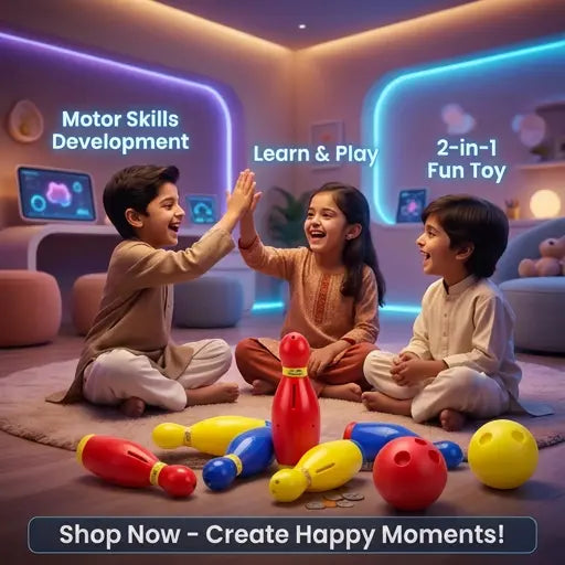 Baby Bowling Game 2-in-1 Educational Toy Set