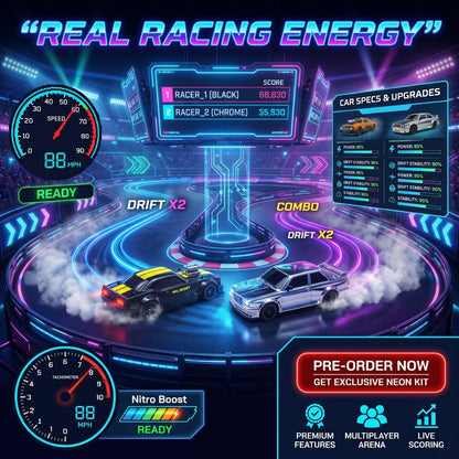 High Speed 50KM/H 1:16 4WD RC Drift Car with Gyro & LED Lights