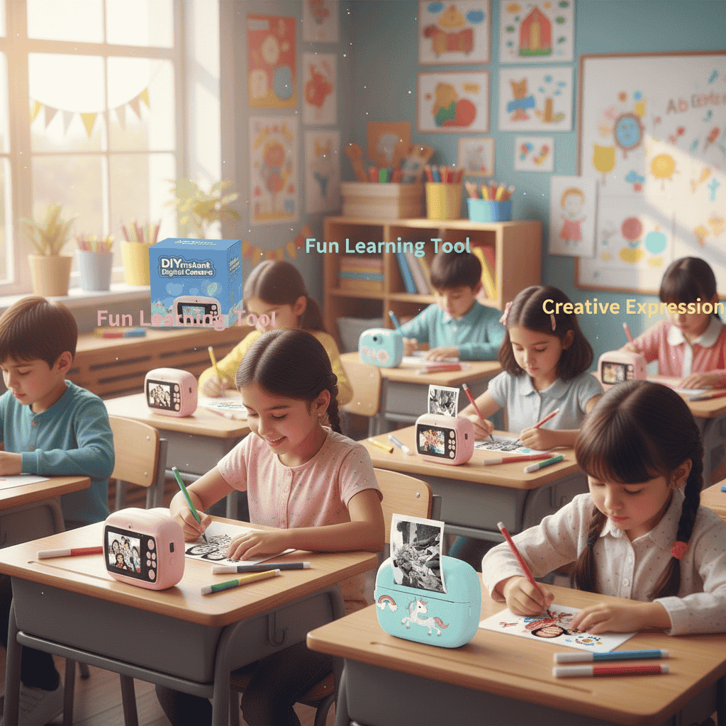 Mini Camera Printer – Instant Digital Camera & Printer for Kids