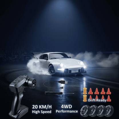 1.24 Scale High-Speed Porsche 4WD RC Drift Car 20KMH