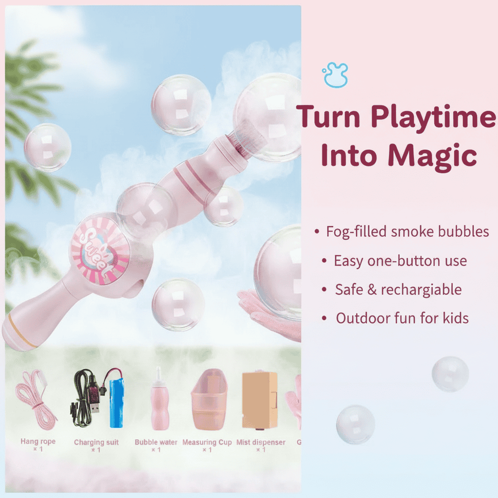 Fog Bubble Machine for Kids