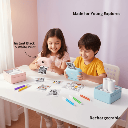 Mini Camera Printer – Instant Digital Camera & Printer for Kids