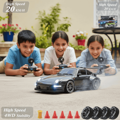 1.24 Scale High-Speed Porsche 4WD RC Drift Car 20KMH