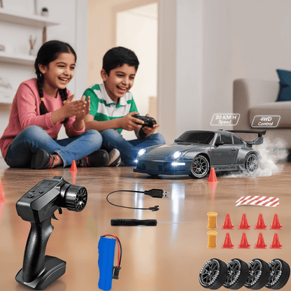 1.24 Scale High-Speed Porsche 4WD RC Drift Car 20KMH