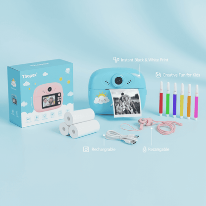 Mini Camera Printer – Instant Digital Camera & Printer for Kids