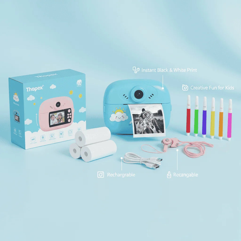 Instant Digital Print Camera For Kids