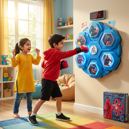 Boxing Arcade Game – 6 Punch Modes, LED Lights, Sound & Bluetooth