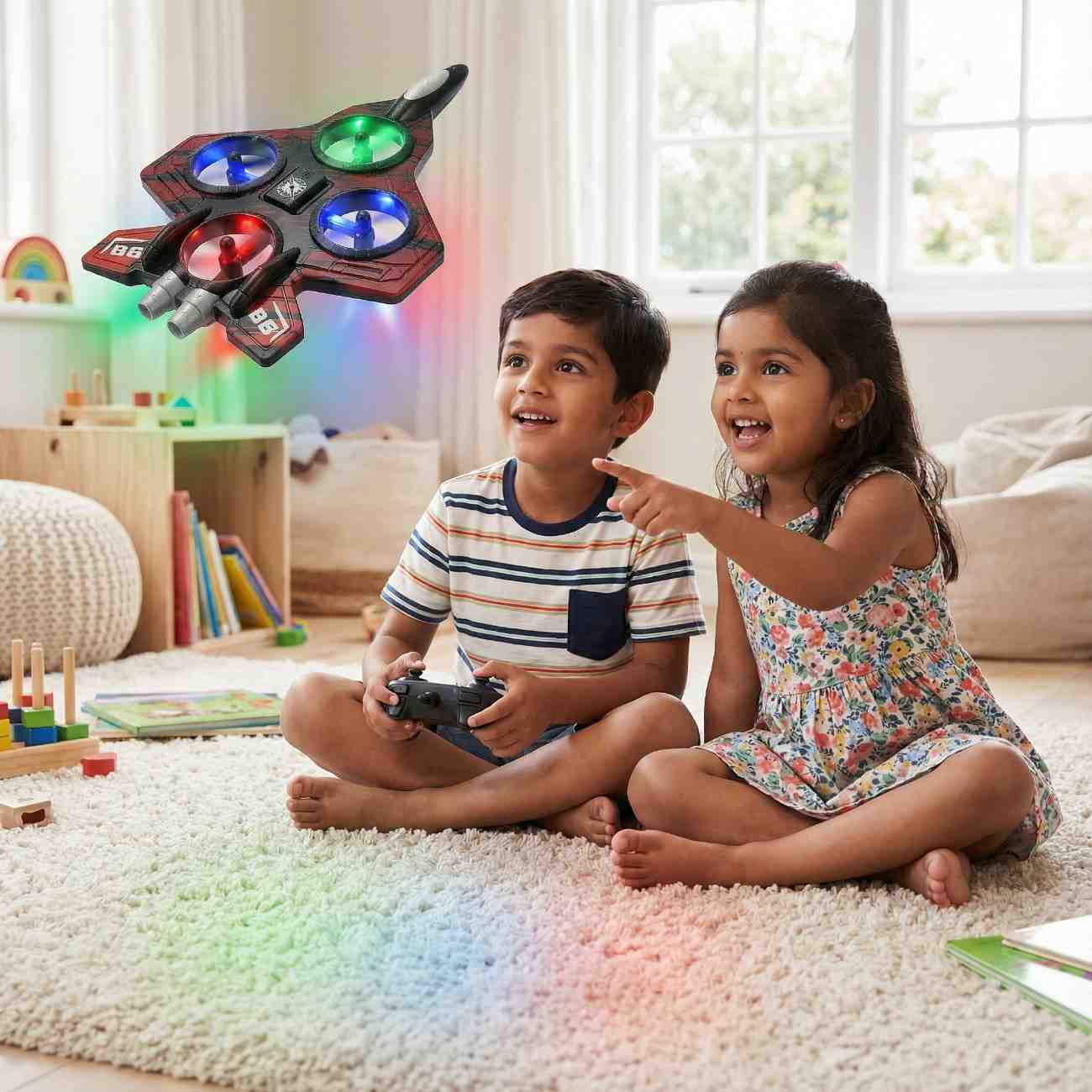 Speedy Fighter Drone - 2.4G Stunt & Hover Quadcopter for Kids