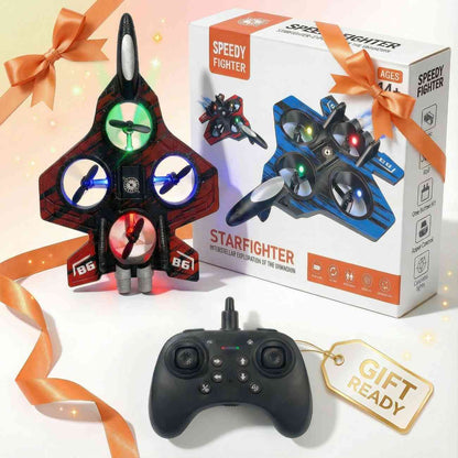 Speedy Fighter Drone - 2.4G Stunt & Hover Quadcopter for Kids