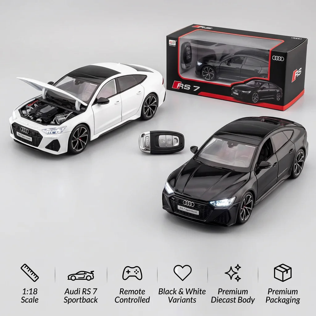1:18 Diecast Audi RS 7 Sportback Model With Remote