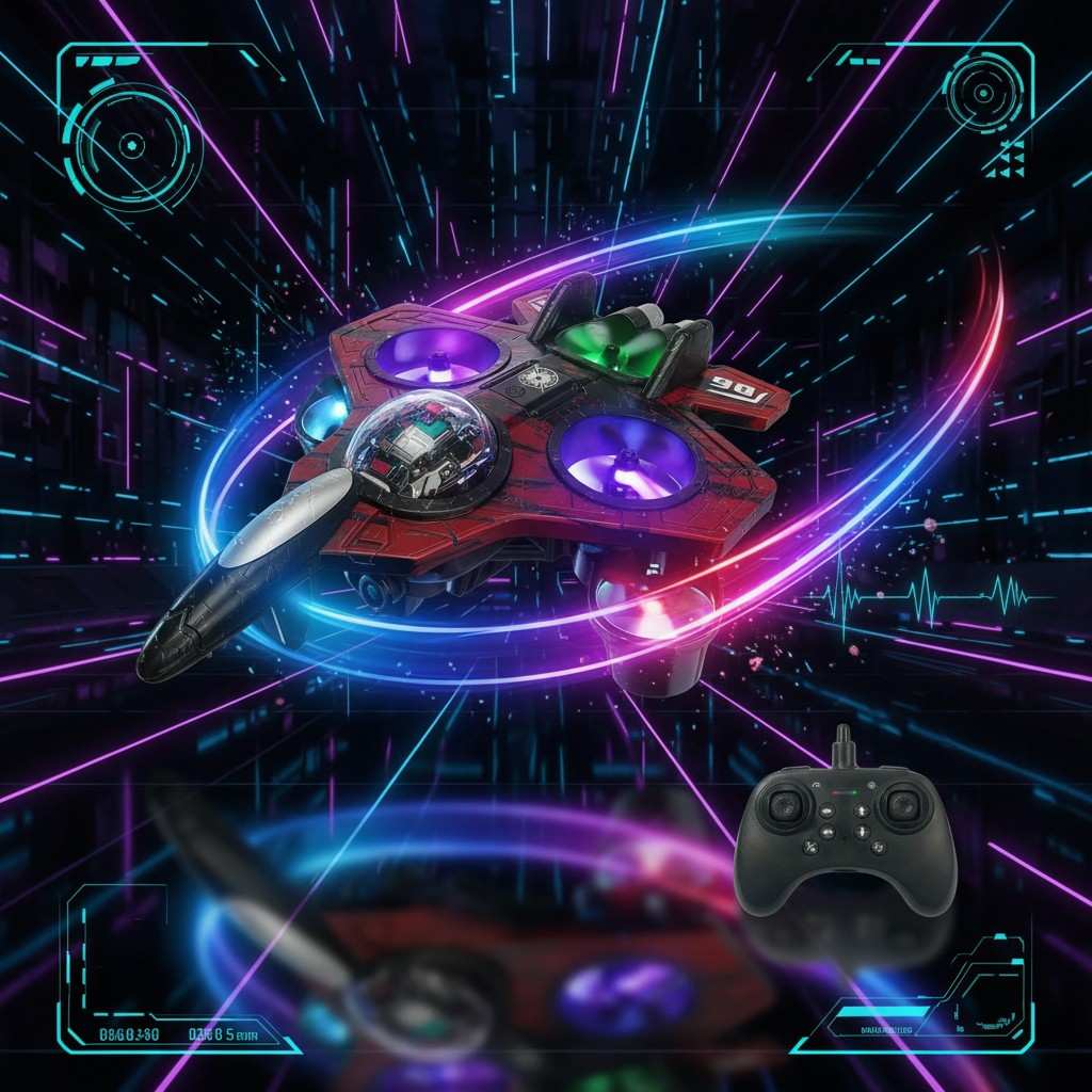 Speedy Fighter Drone - 2.4G Stunt & Hover Quadcopter for Kids