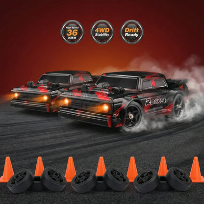 Ejector Rocket 1:16 Scale RC Drift Car – 36KMH High-Speed 4WD Remote Control Racing Car (RTR)
