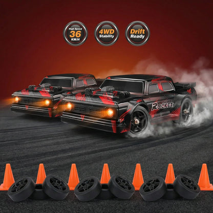 Ejector Rocket 1:16 Scale RC Drift Car – 36KMH High-Speed 4WD Remote Control Racing Car (RTR)
